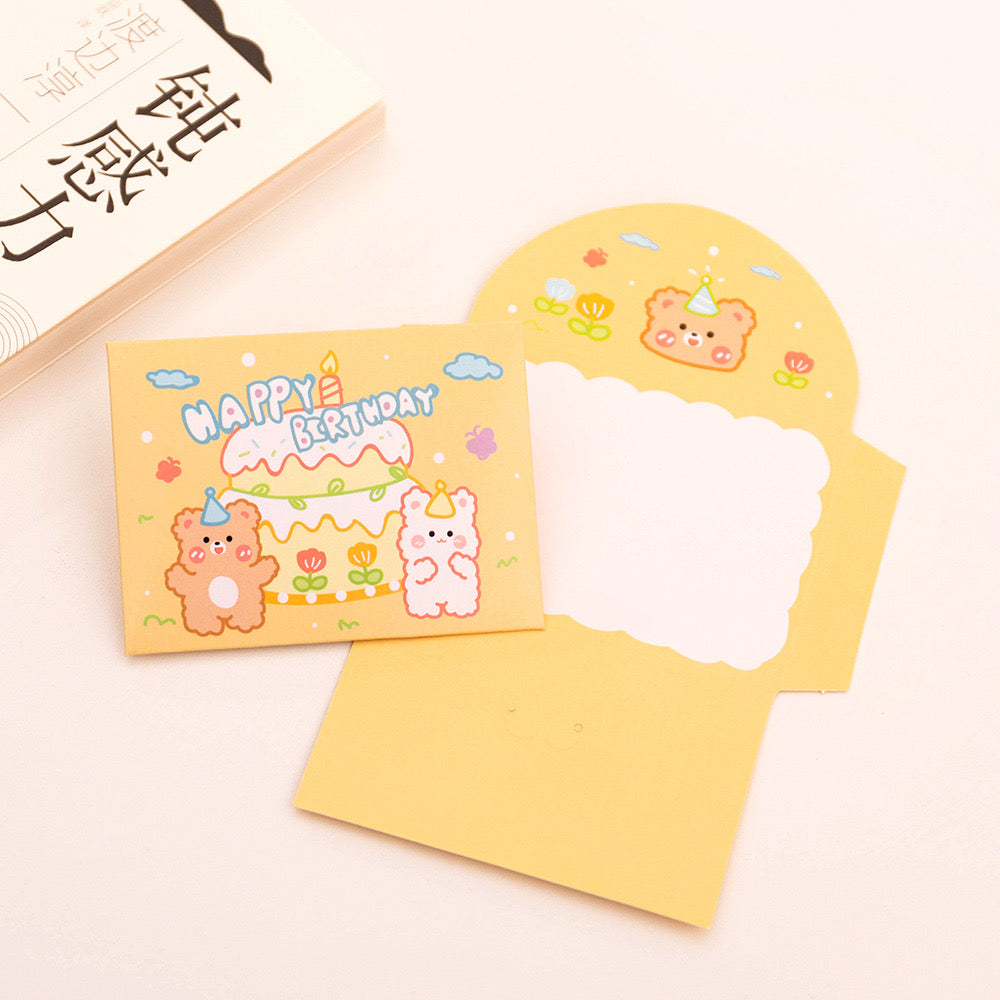 Tri Fold Kawaii Envelopes for Birthdays / Occassions