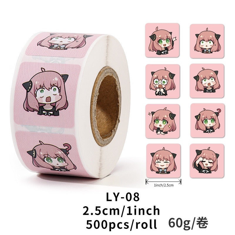 Sanrio 500 Stickers Tape Roll