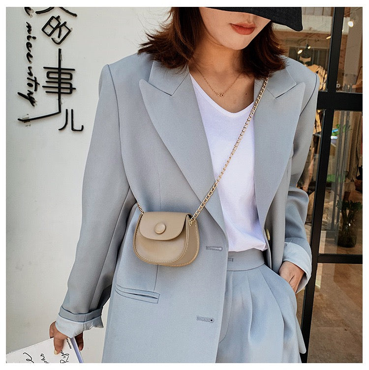 Mini Chic Button Flap Shoulder Sling Bag