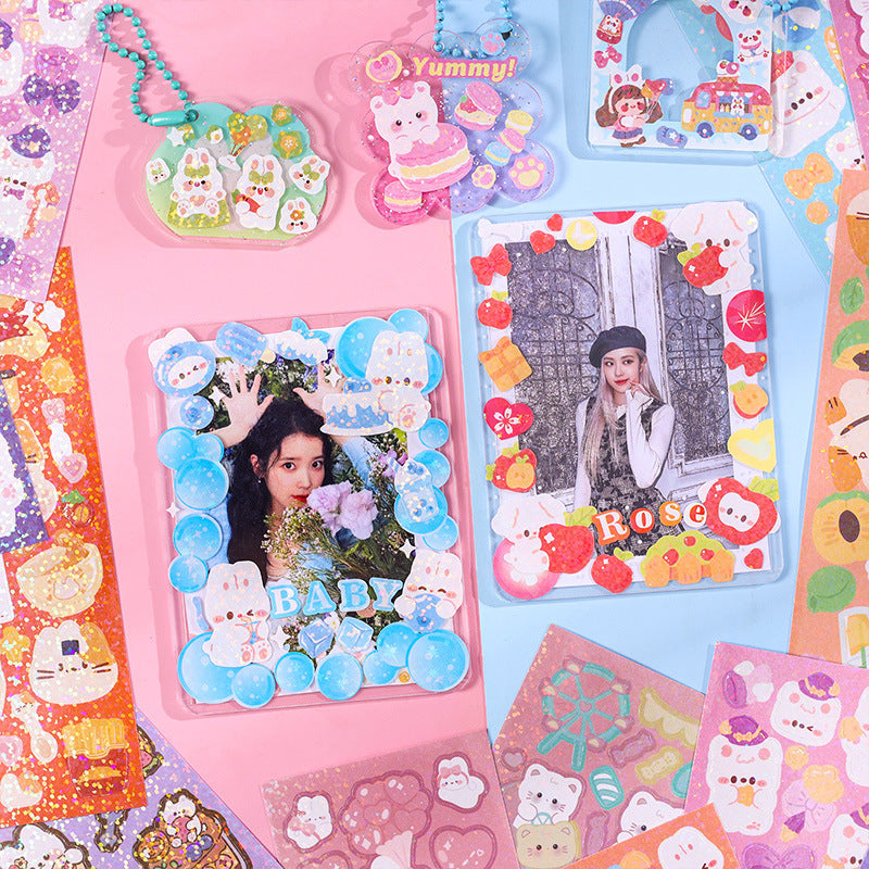 Cutest Premium Holographic Sticker Sheets