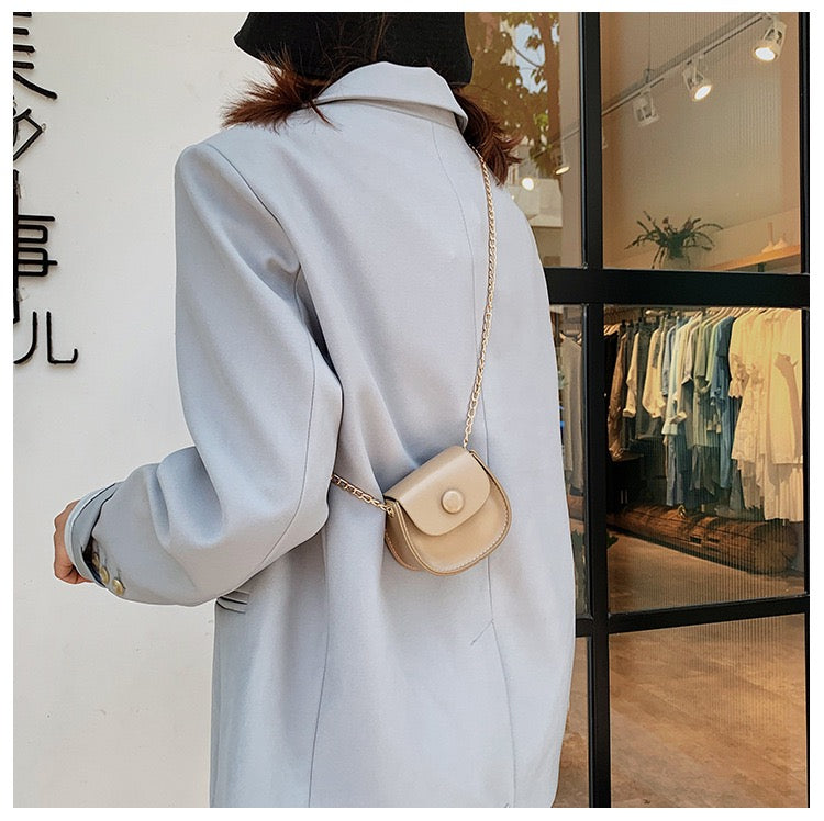 Mini Chic Button Flap Shoulder Sling Bag