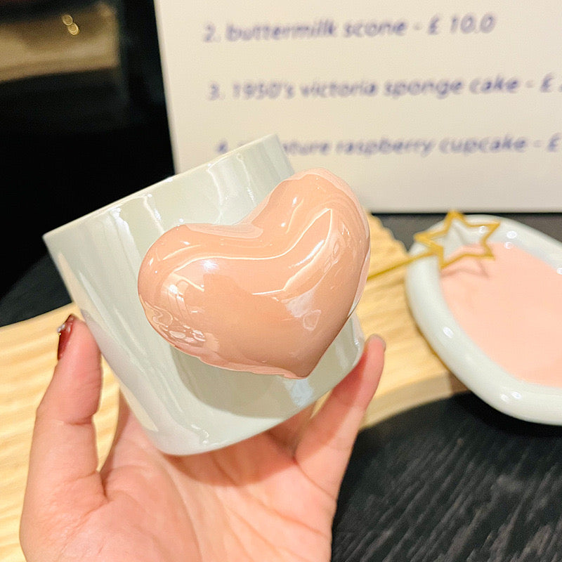 Heart And Love Holographic Mug