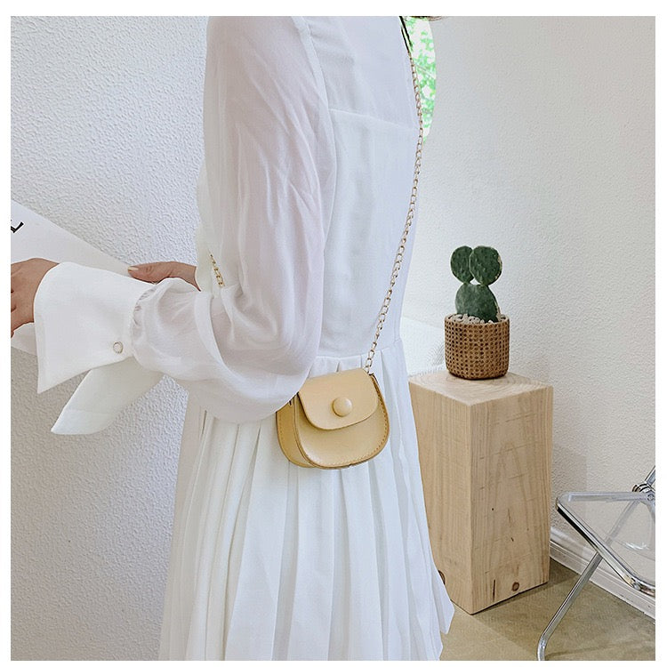 Mini Chic Button Flap Shoulder Sling Bag
