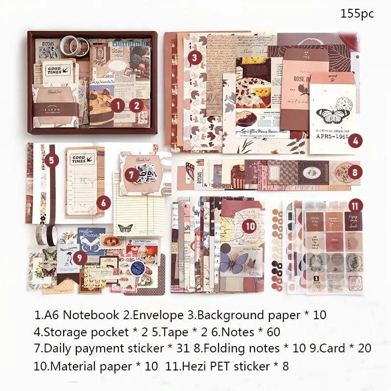 Journaling and Scrapbooking Kit Book Set