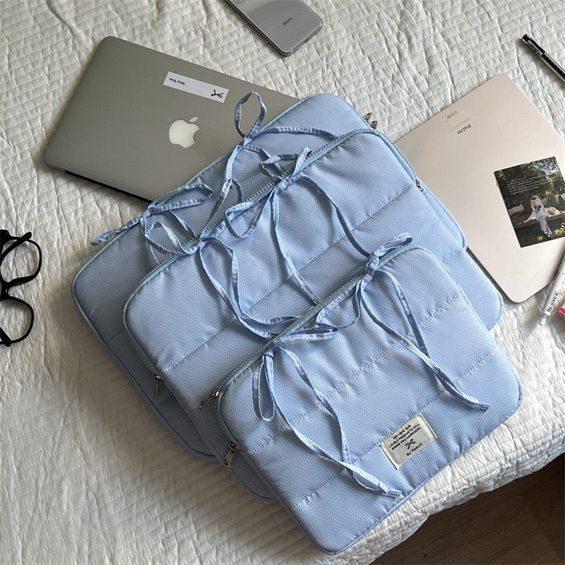Dreamy Cloud Blue Bow Japanese iPad / Laptop / Mac Sleeve