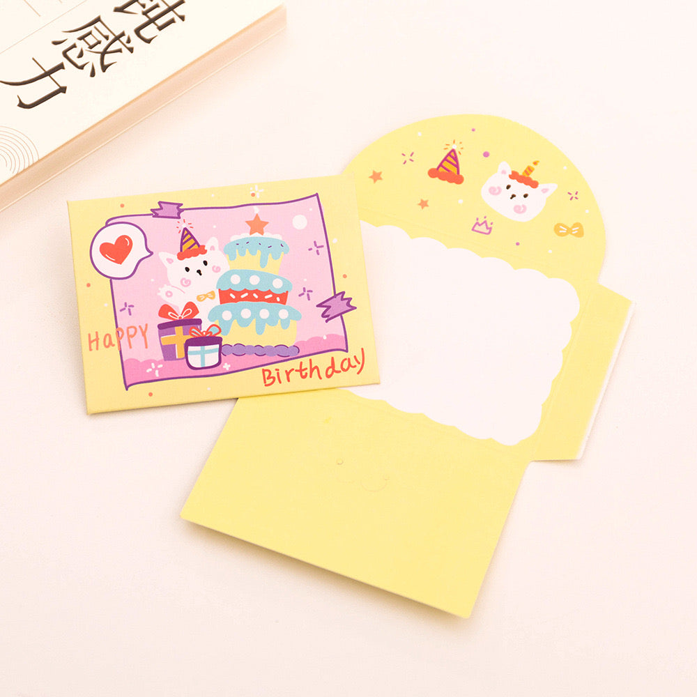 Tri Fold Kawaii Envelopes for Birthdays / Occassions