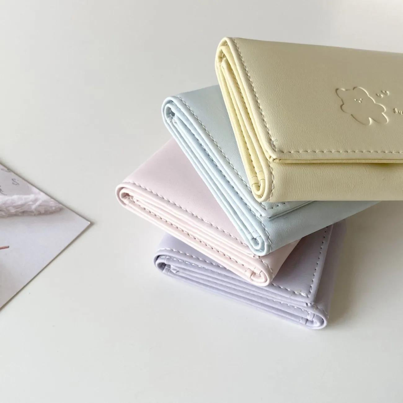 Pastel Minimal Tri Fold Wallet