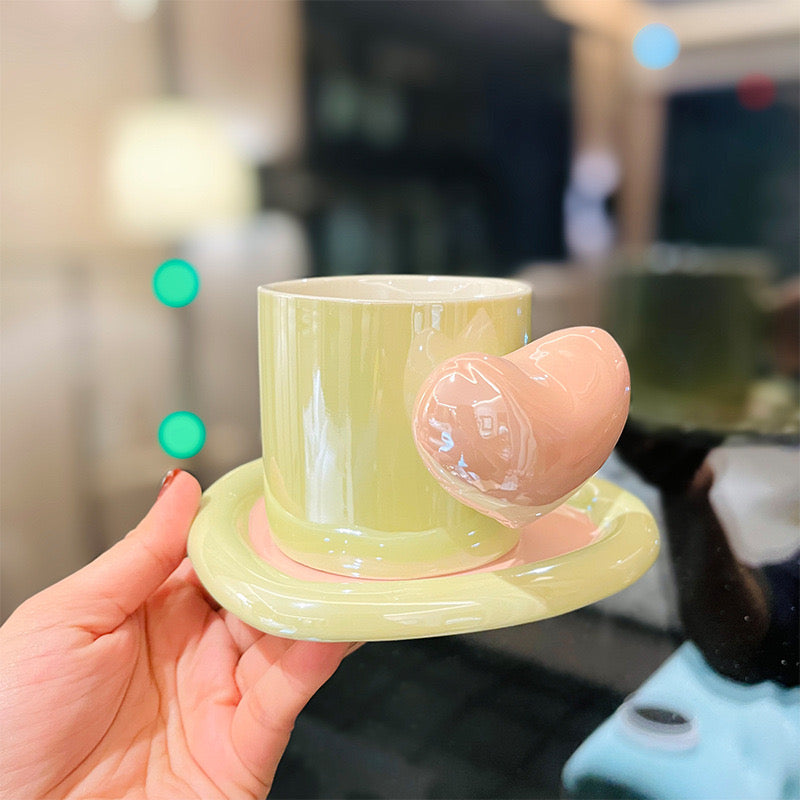 Heart And Love Holographic Mug