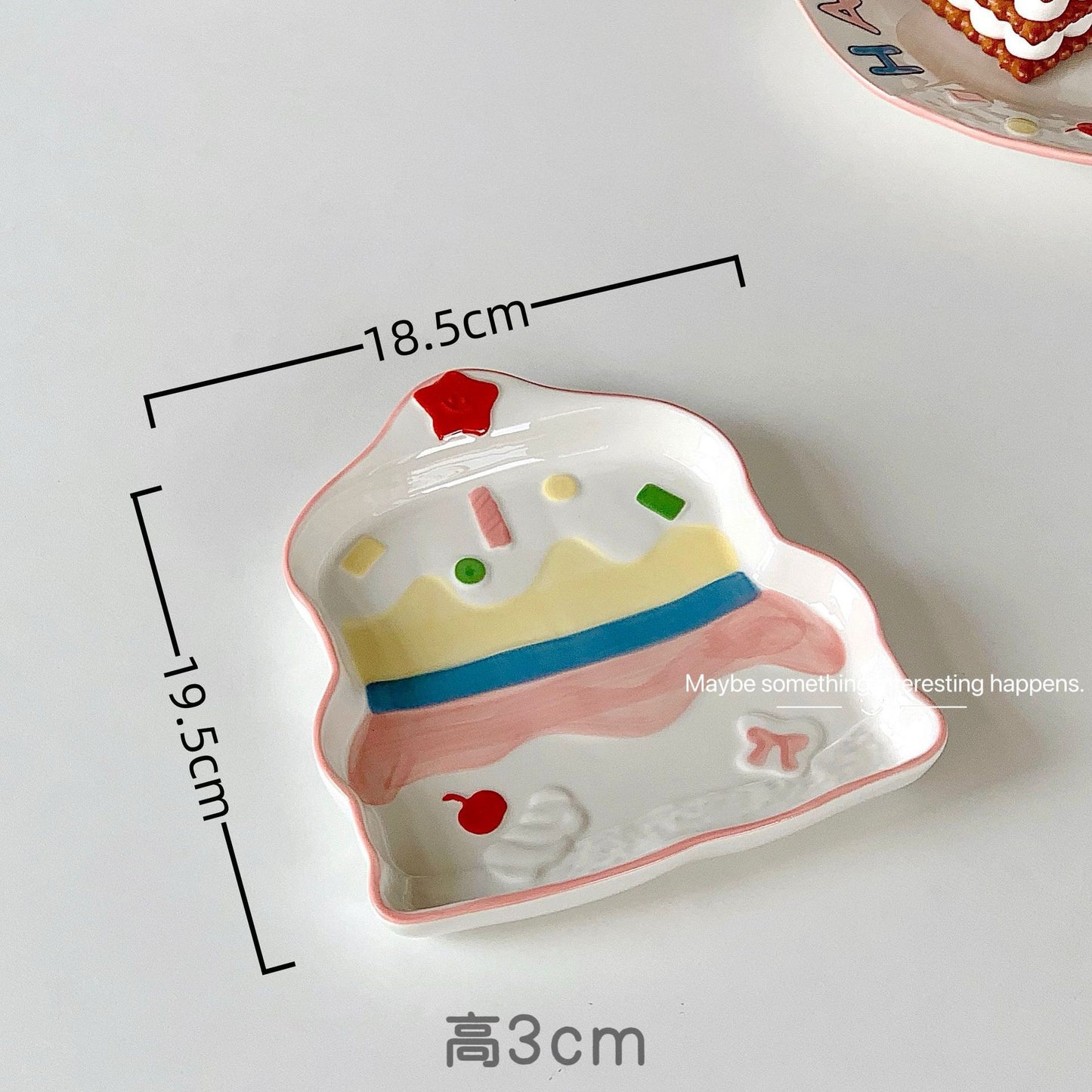 Dessert Happy Plate Bowl Spoon
