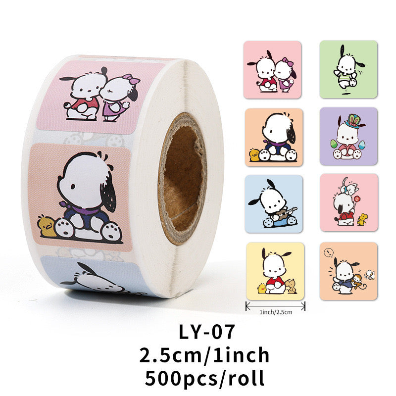 500 Stickers Washi Tape Roll