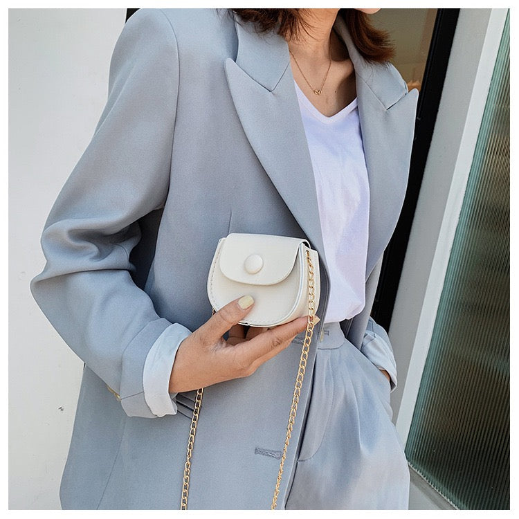 Mini Chic Button Flap Shoulder Sling Bag