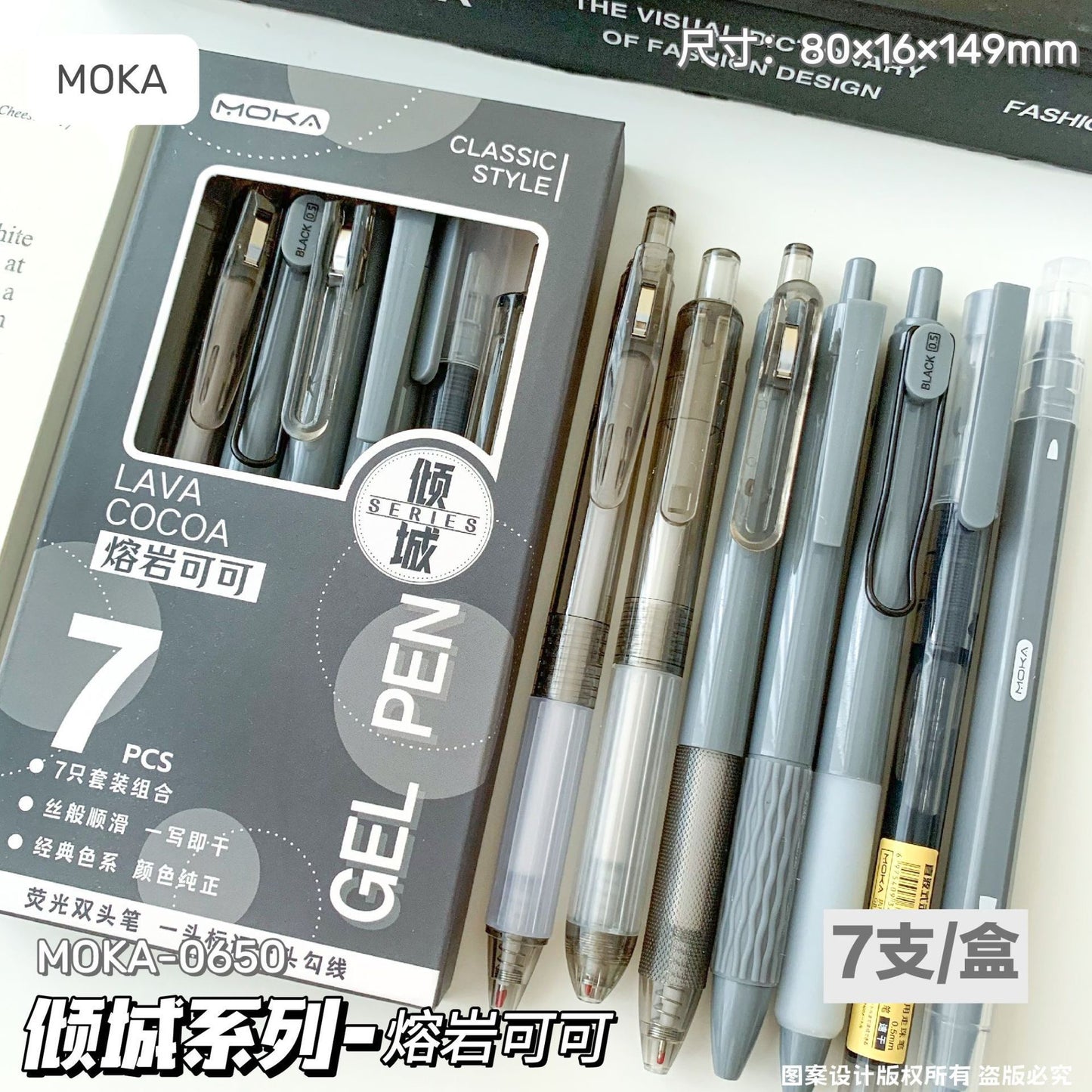 Minimal 7 Pastel Pens Set