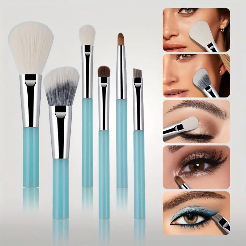 Travel Makeup Brushes Set with Box