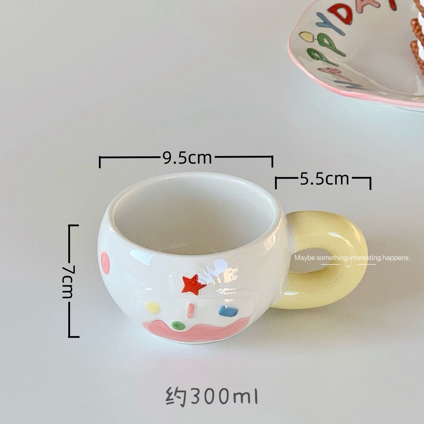 Dessert Happy Plate Bowl Spoon