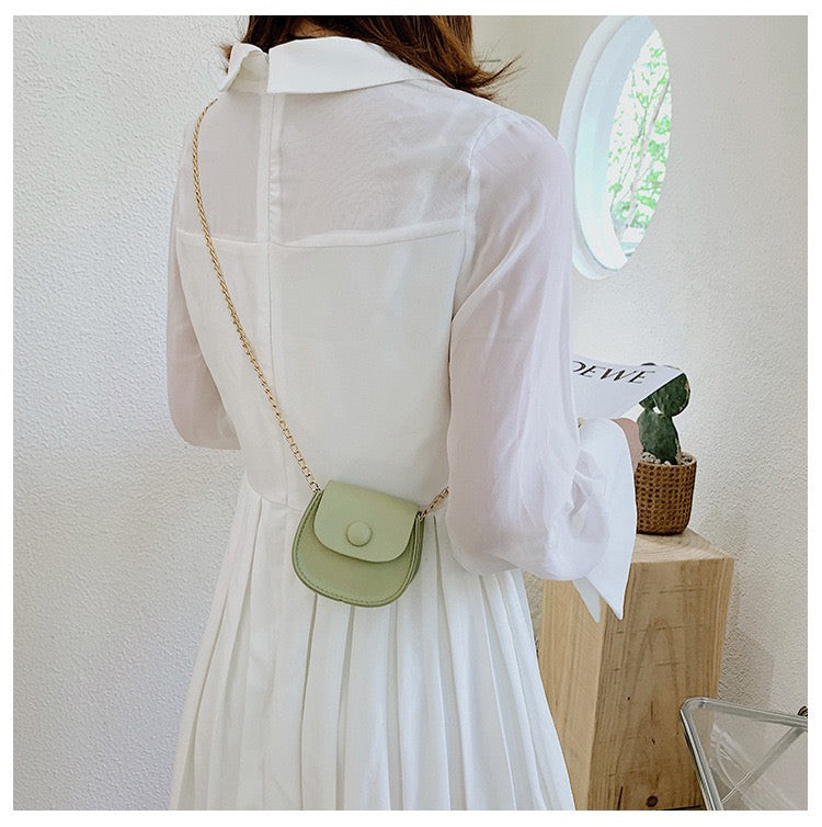 Mini Chic Button Flap Shoulder Sling Bag