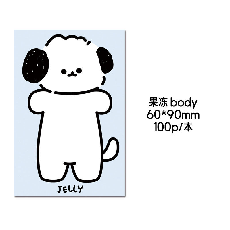 Premium Jelly Koko Gugu Kawaii 100 Sheets Memo Pads