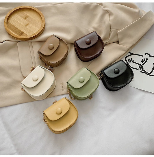 Mini Chic Button Flap Shoulder Sling Bag
