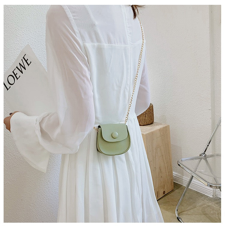 Mini Chic Button Flap Shoulder Sling Bag