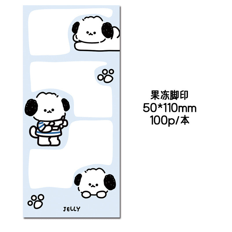 Premium Jelly Koko Gugu Kawaii 100 Sheets Memo Pads