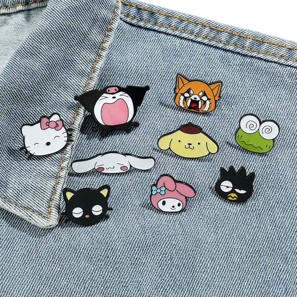 Sanrio Enamel Brooch Pins