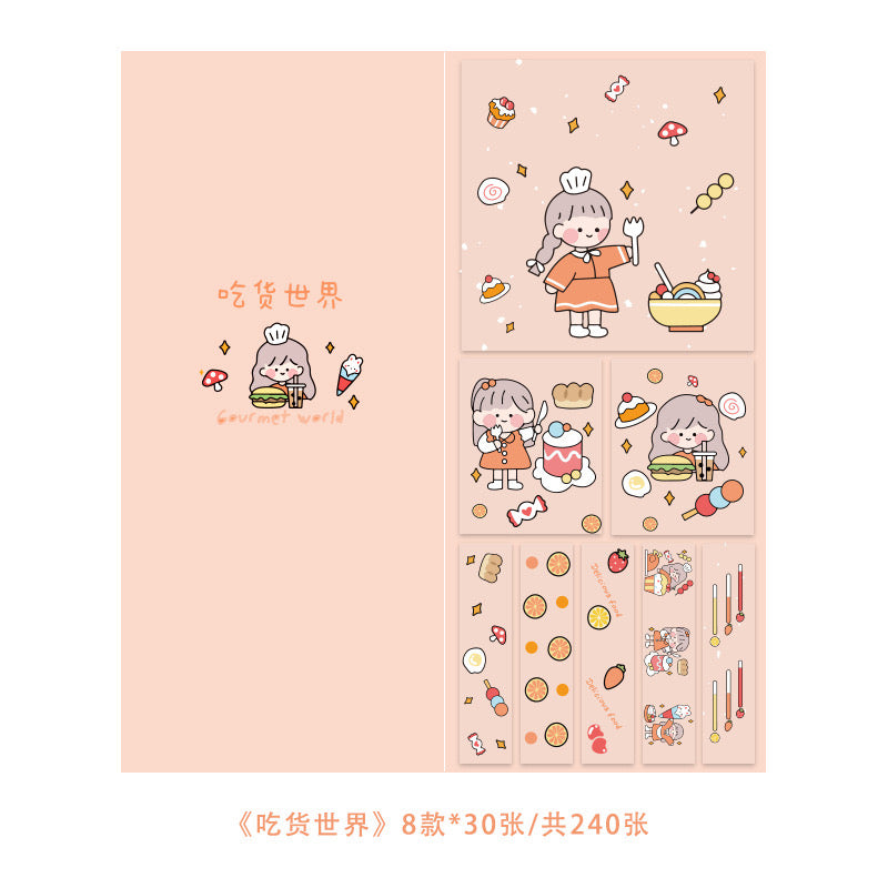Kawaii Girl Sticky Notes Book