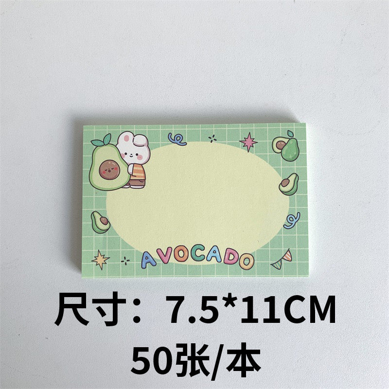 Kawaii Bunny Birthday Fruits Memo Pad