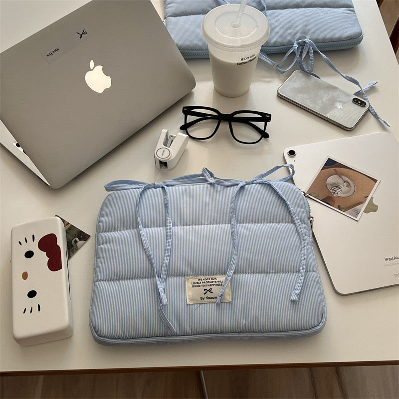 Dreamy Cloud Blue Bow Japanese iPad / Laptop / Mac Sleeve