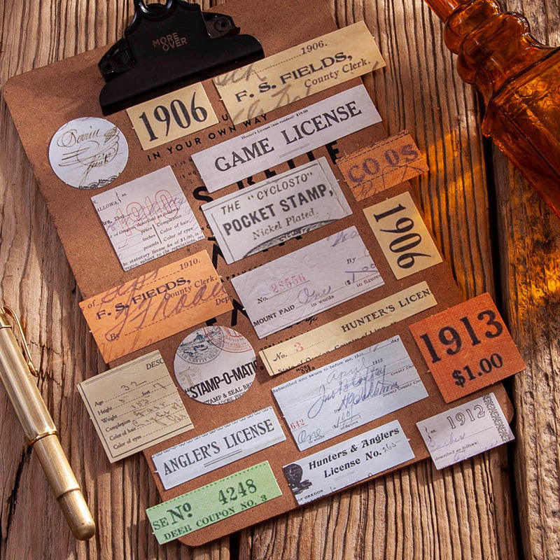 Traces of Memory Retro Stickers