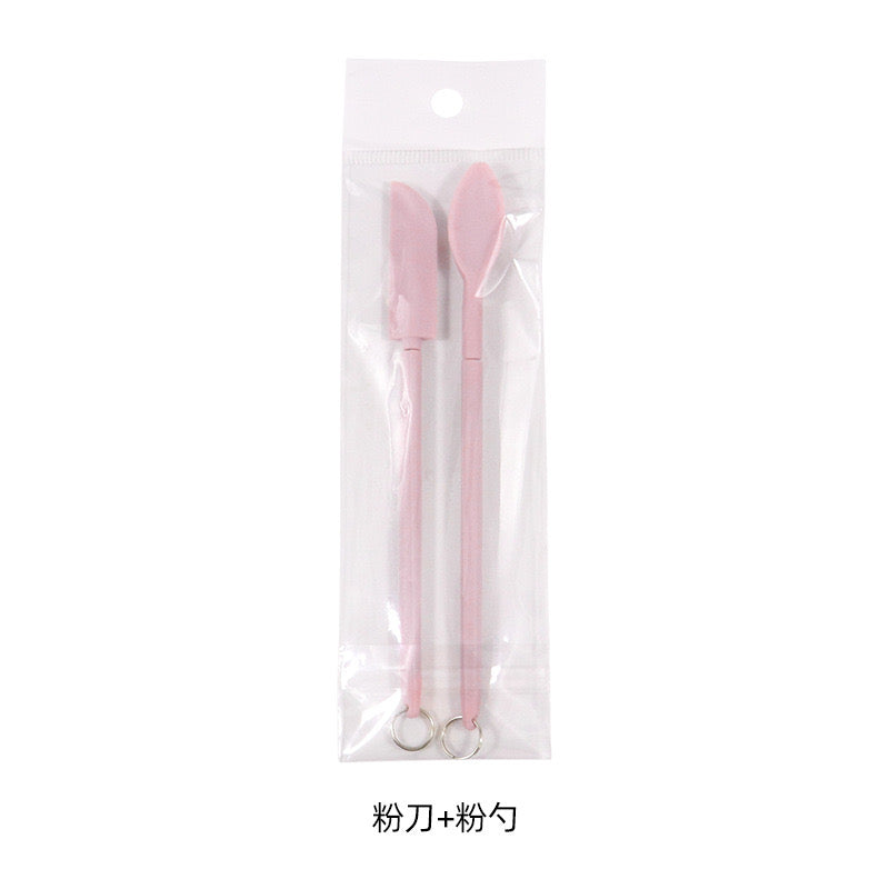 2 pcs Silicone Telescopic Spatula