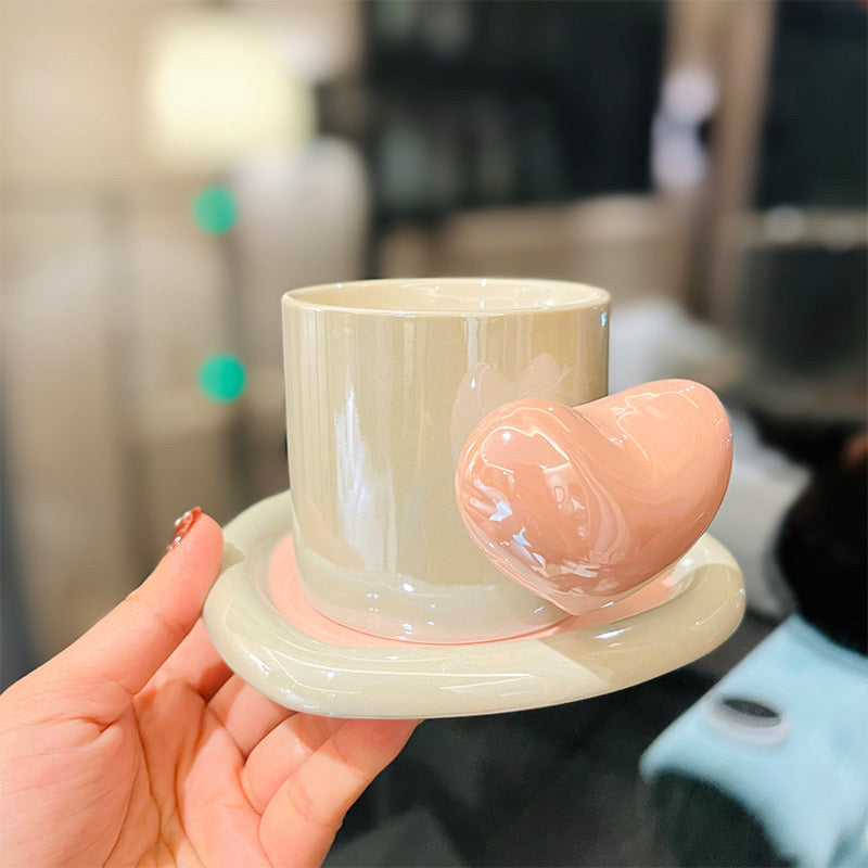 Heart And Love Holographic Mug