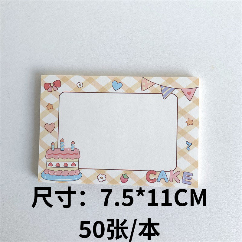 Kawaii Bunny Birthday Fruits Memo Pad