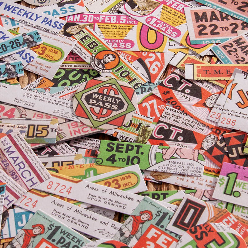 Traces of Memory Retro Stickers