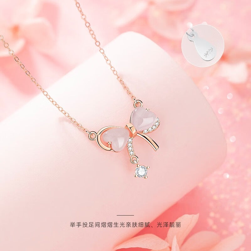 S925 Silver Bow Chain