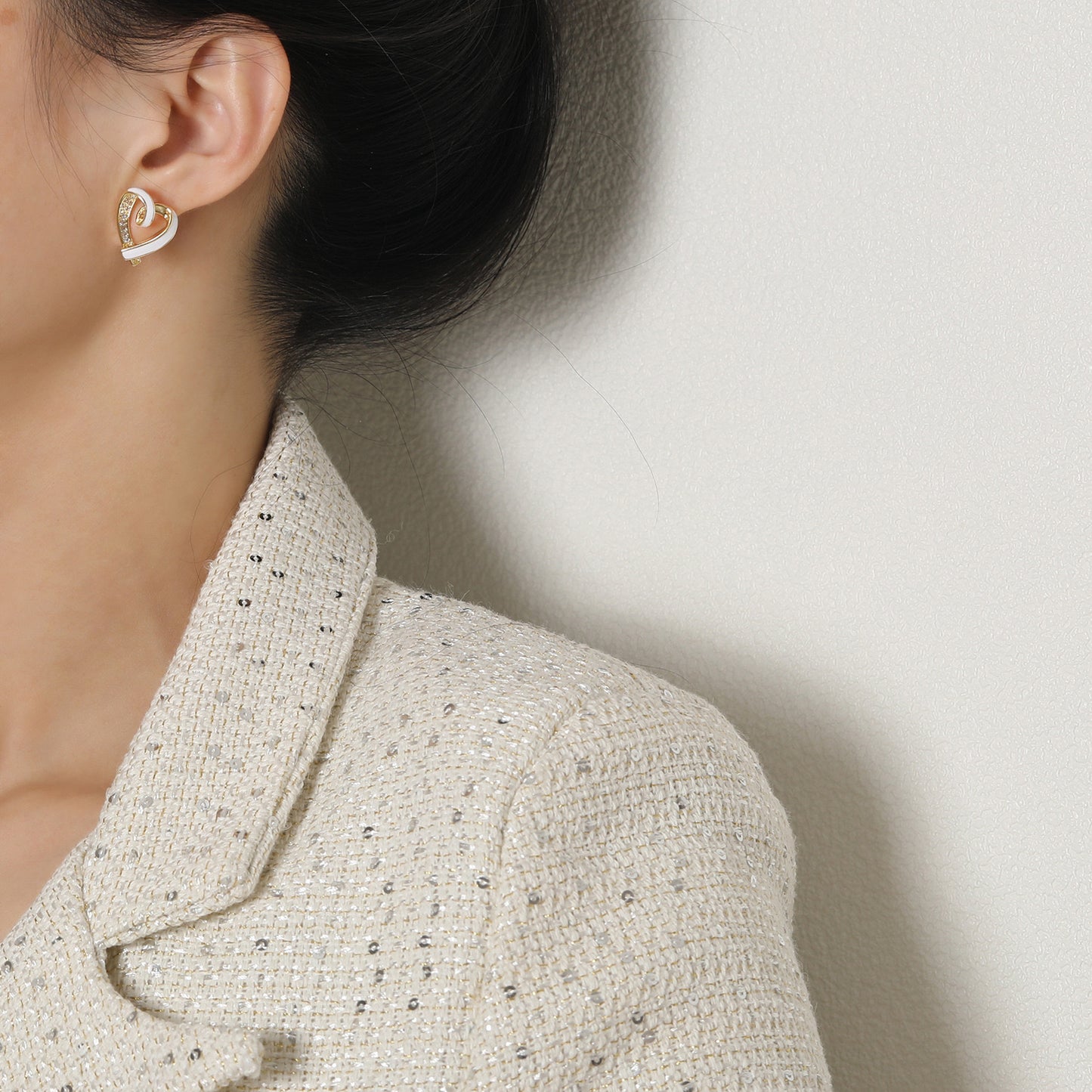 PS13 Korean Minimal Hearts Studs Earrings