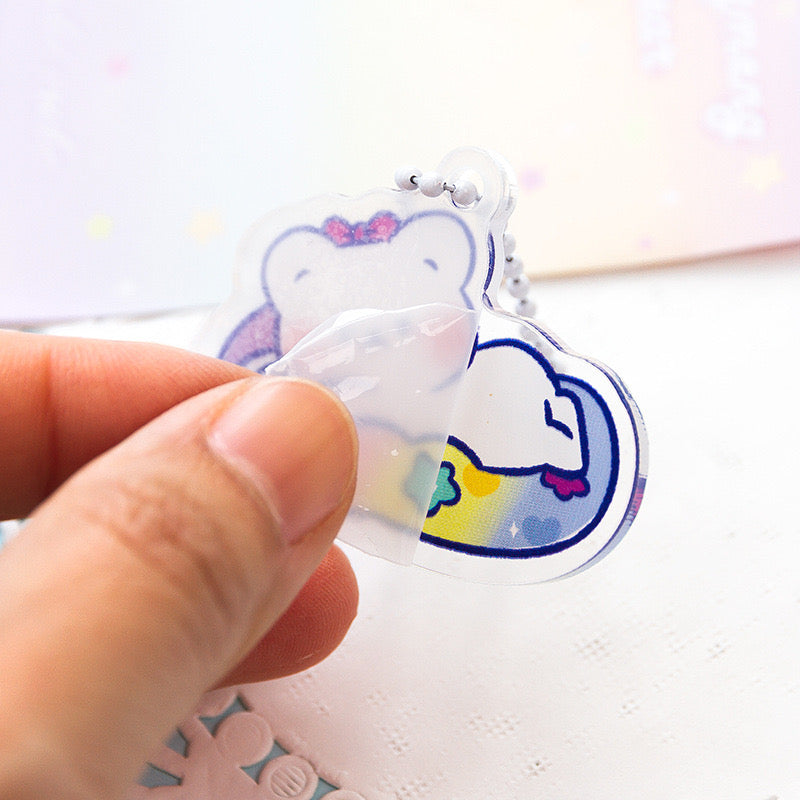 Meng Meng Bear Kawaii Acrylic Keychains / Keycharms