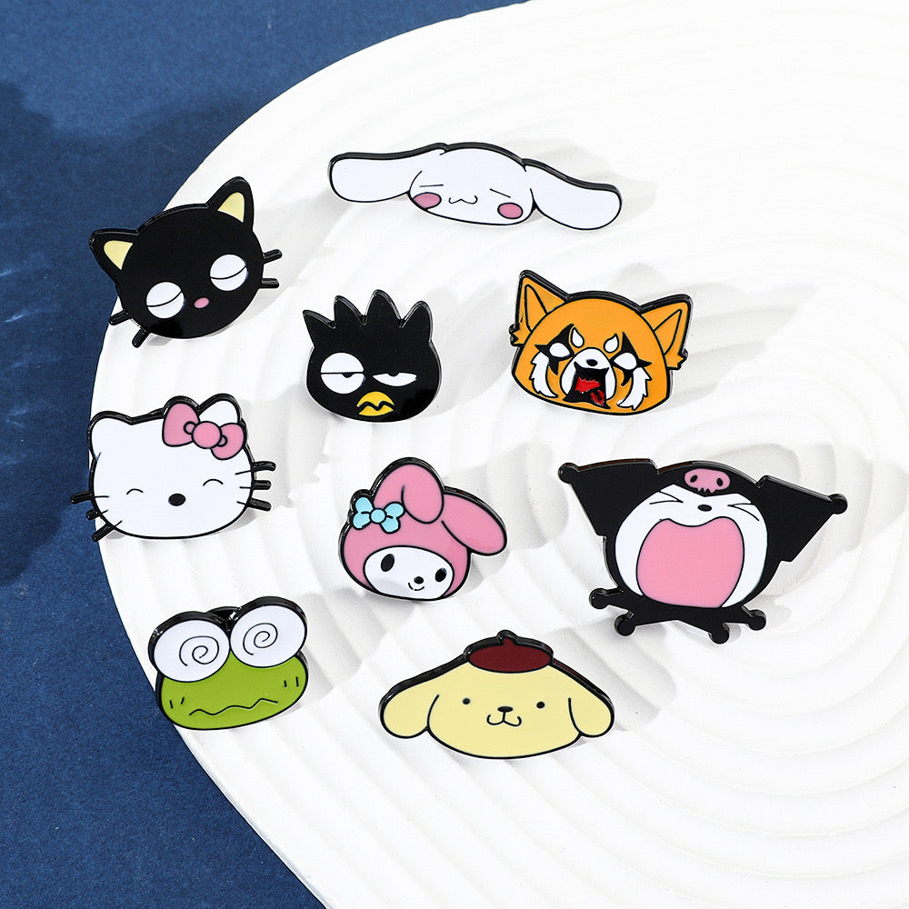 Sanrio Enamel Brooch Pins