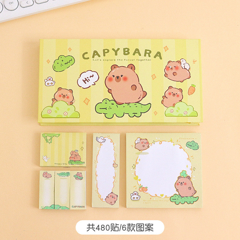 Capybara Memo Pads Sticky Notes box