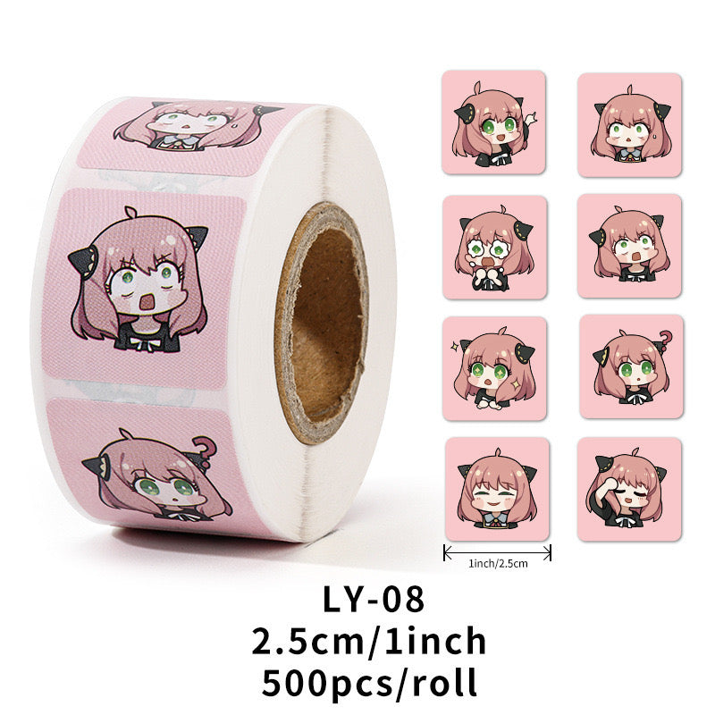 500 Stickers Washi Tape Roll