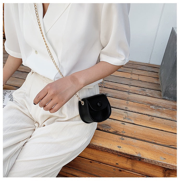 Mini Chic Button Flap Shoulder Sling Bag