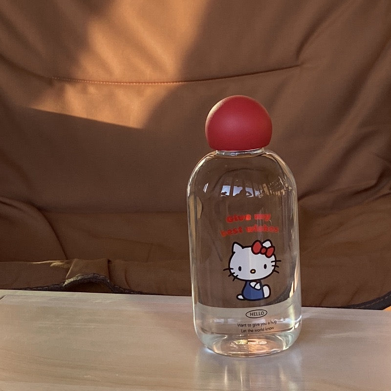 Pre - Order Hello Kitty Glass Bottle