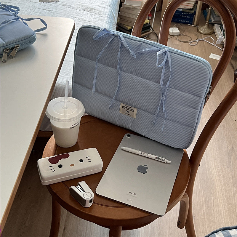 Dreamy Cloud Blue Bow Japanese iPad / Laptop / Mac Sleeve