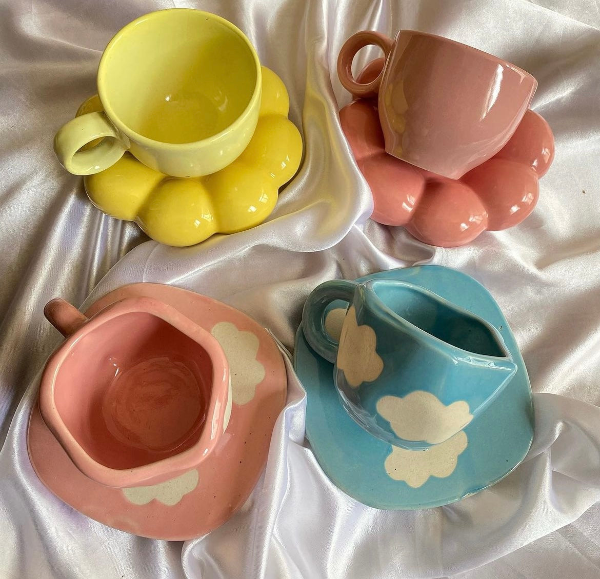 Sunflower Cup and Cloud Mug