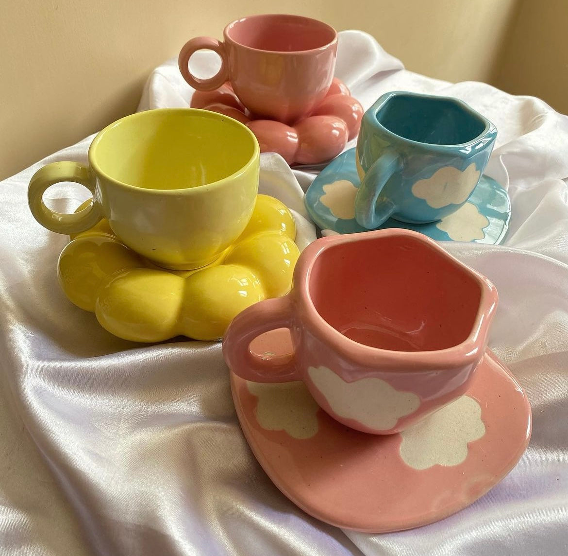 Sunflower Cup and Cloud Mug