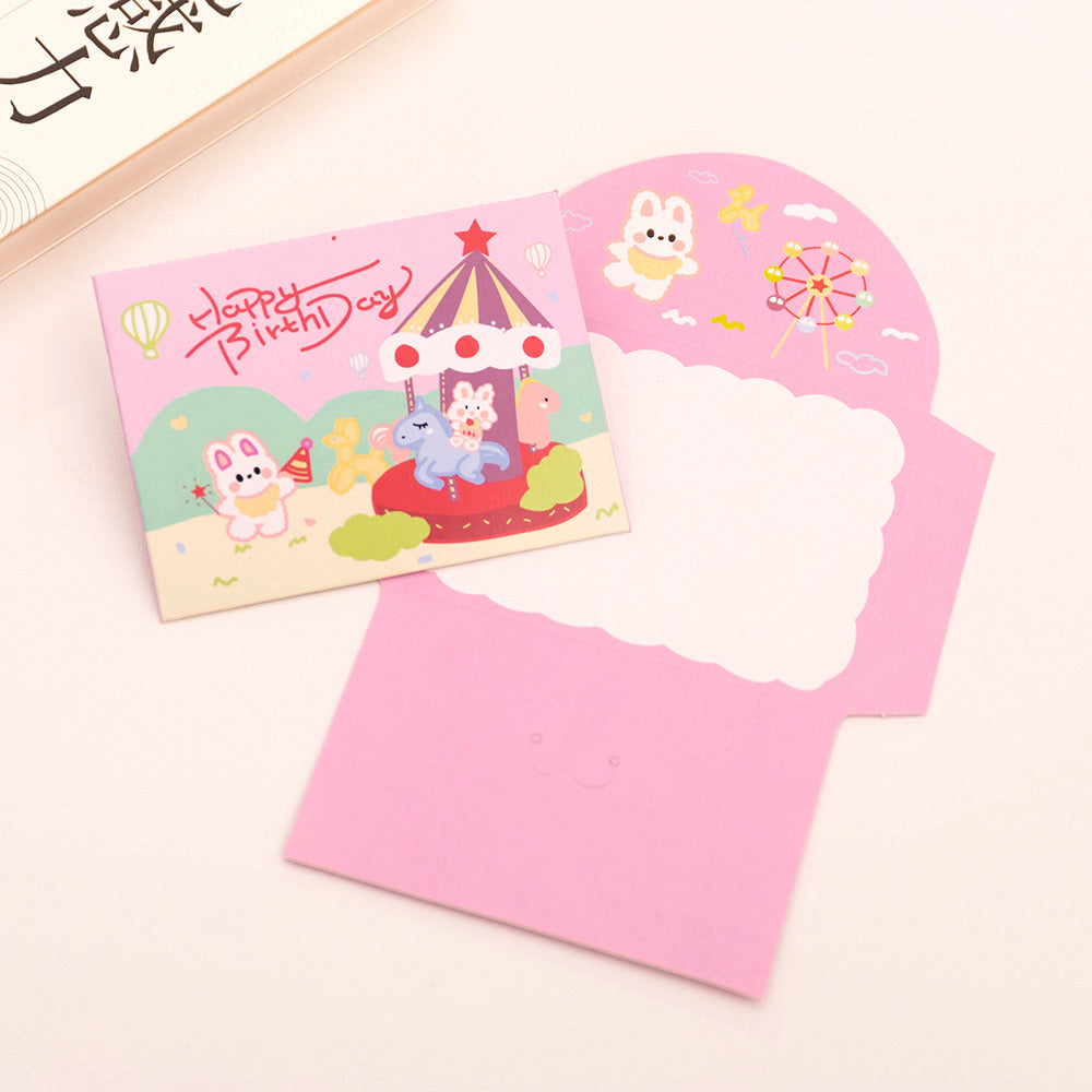 Tri Fold Kawaii Envelopes for Birthdays / Occassions