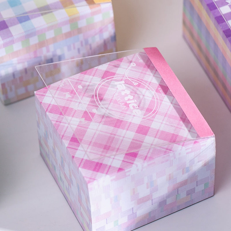 Gingham 400 Sheets Fat Memo Pad