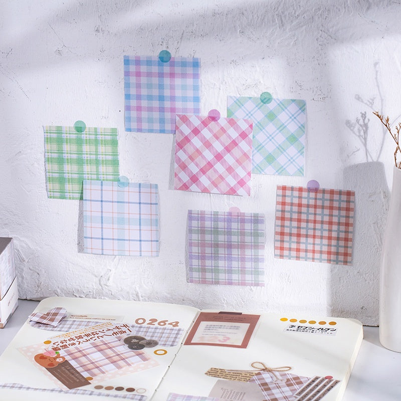 Gingham 400 Sheets Fat Memo Pad