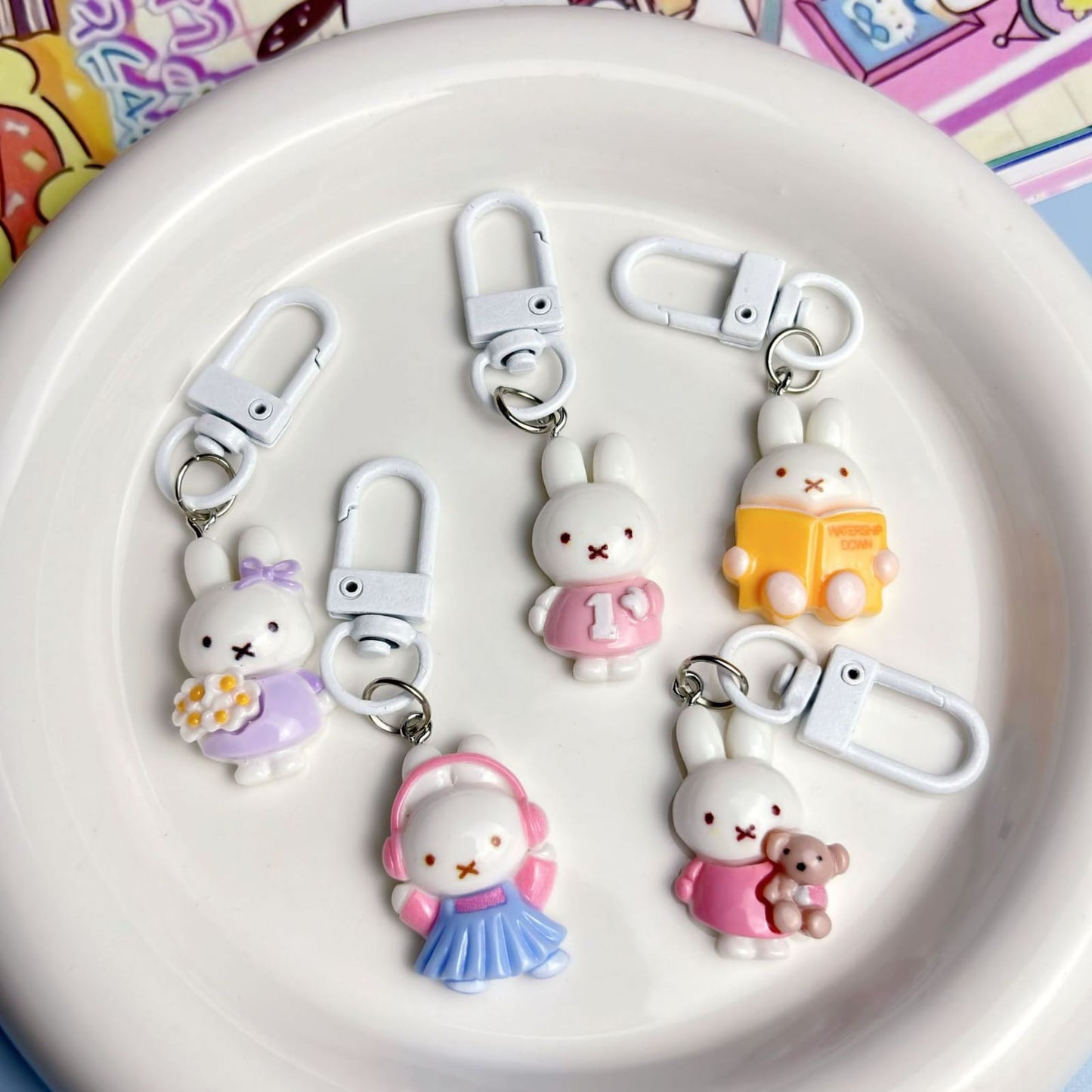 Set of 2 Miffy Keychains