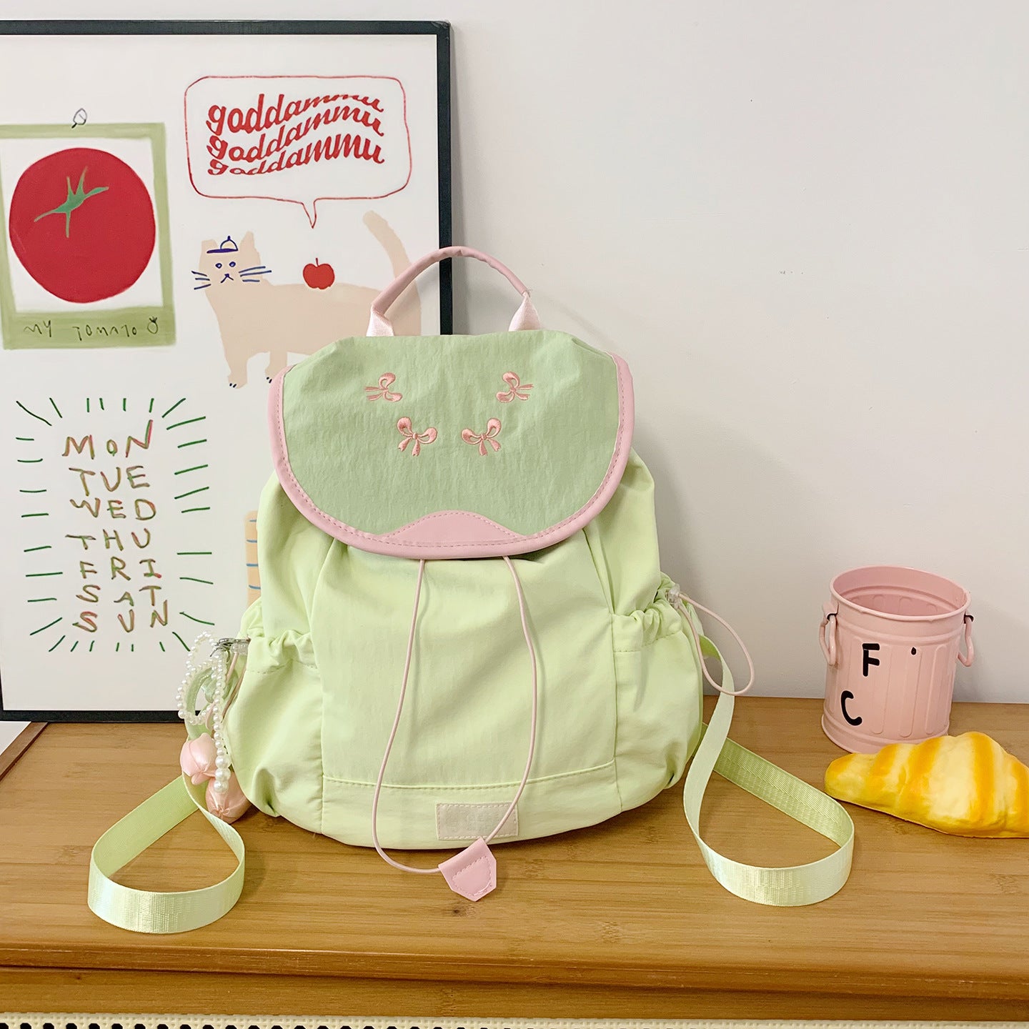 Pre - Order Berry Blossom Soft Pastel Backpack Bag