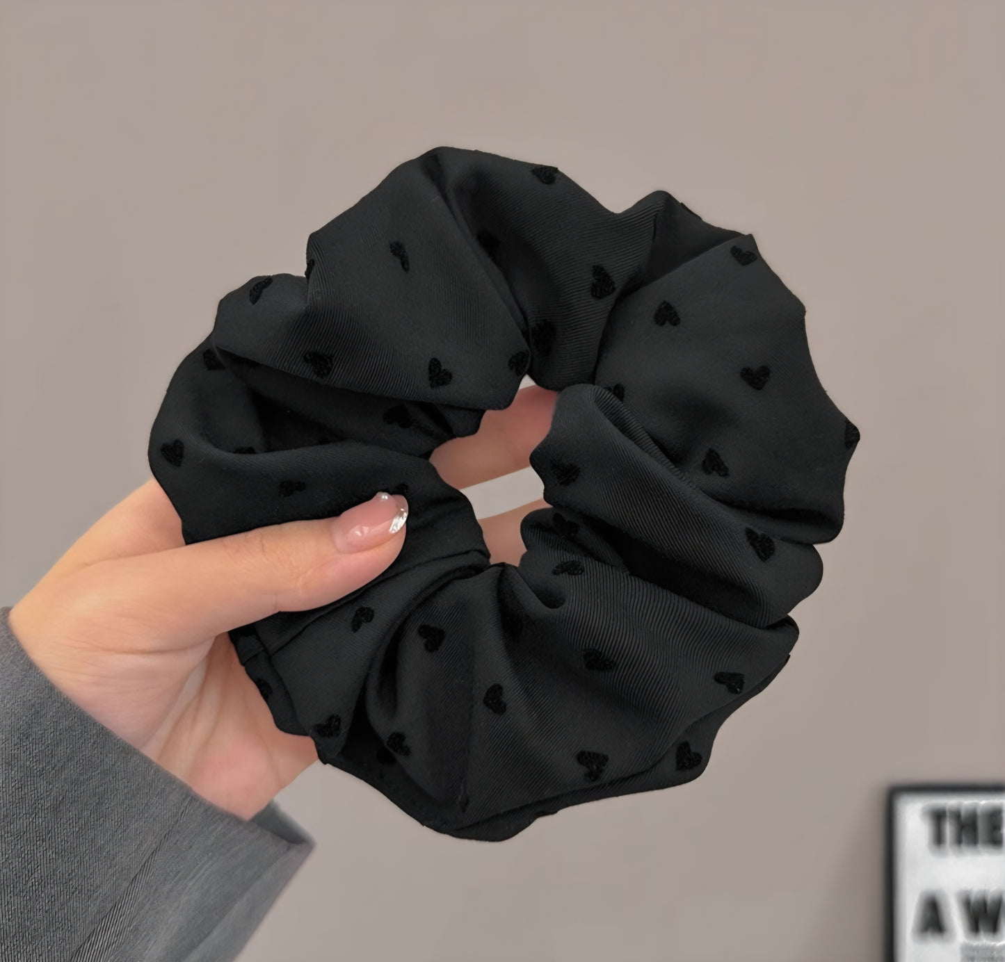 Secret Hearts Hair Scrunchie