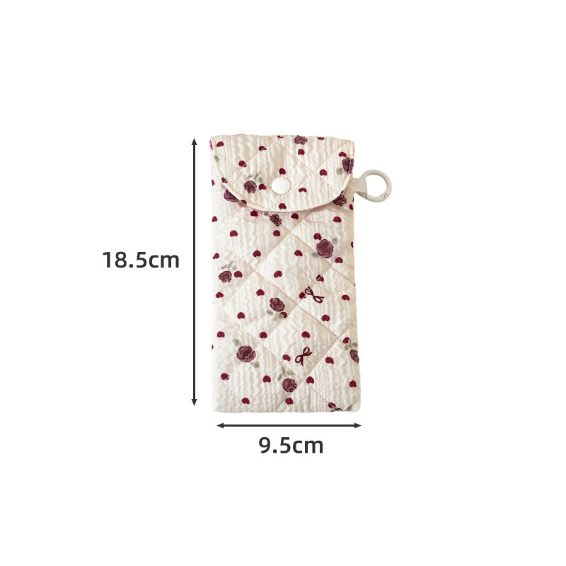 Quilted Floral Glasses Specs Shades Pouch ๐ธ